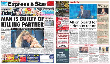Express and Star Sandwell Edition – August 18, 2017