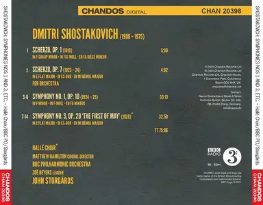 John Storgårds, Hallé Choir, BBC Philharmonic Orchestra - Dmitri Shostakovich: Symphonies Nos. 1 & 3; Two Scherzos (2025)
