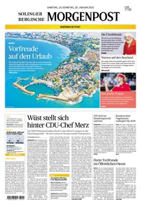 Solinger und Bergische Morgenpost - 25 Januar 2025