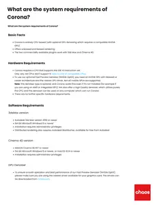 Chaos Corona 13 hotfix 1