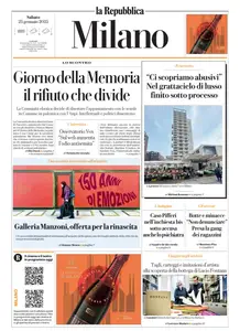 la Repubblica Milano - 25 Gennaio 2025