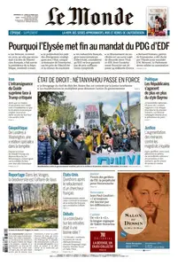 Le Monde du Dimanche 23 et Lundi 24 Mars 2025