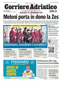 Corriere Adriatico Ascoli - 5 Agosto 2025
