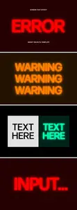 Retro Screen Text Effect for Photoshop