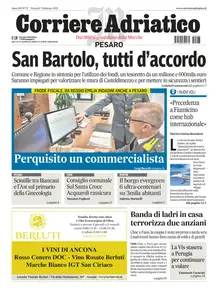 Corriere Adriatico Pesaro - 7 Febbraio 2025