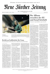 Neue Zurcher Zeitung International - 30 Juli 2025