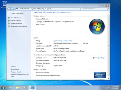 Windows 7 Ultimate SP1 Multilingual (x64) Preactivated January 2026