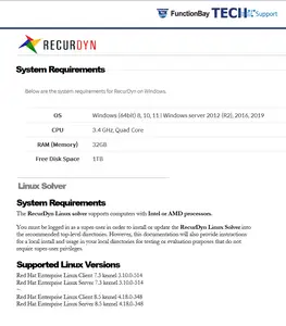 FunctionBay RecurDyn 2024 SP2