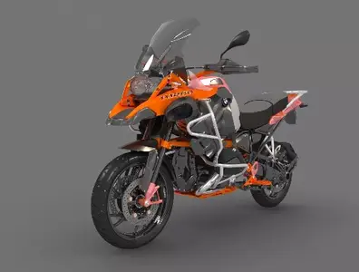 Enduro BMW R1200GS Adventure 2014 - 3D Model