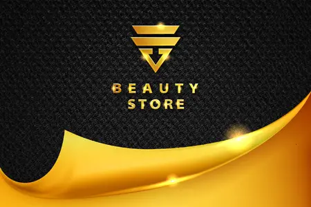 FP - Luxury embossed gold logo mockup paper template 24570754