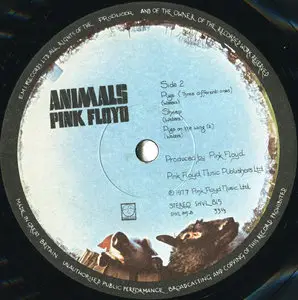 Pink Floyd – Animals {UK 2nd Issue} vinyl rip 24/96