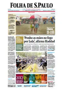 Jornal Folha de São Paulo - 31 de dezembro de 2012 - Segunda