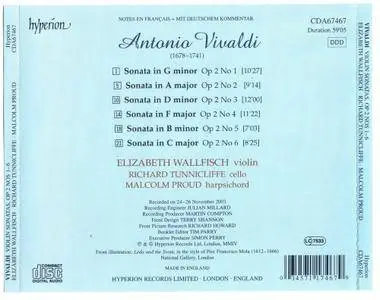 Elizabeth Wallfisch, Richard Tunnicliffe, Malcolm Proud - Vivaldi: Violin Sonatas, Op. 2 (2004)