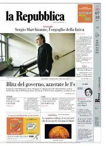 la Repubblica - 26 Luglio 2018