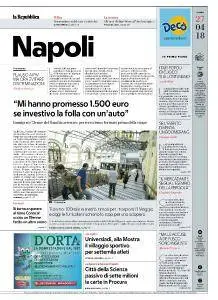 la Repubblica Napoli - 27 Aprile 2018