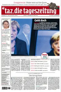 Tageszeitung TAZ vom 03 September 2013