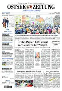 Ostsee Zeitung Greifswalder Zeitung - 15. Januar 2018