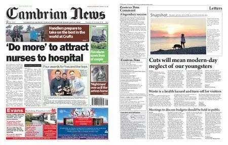 Cambrian News Meirionnydd – 23 February 2018