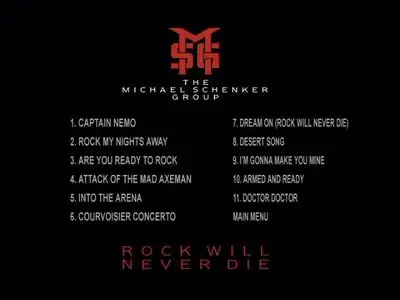 Michael Schenker Group (MSG) - Rock Will Never Die DVD (1984/2008)