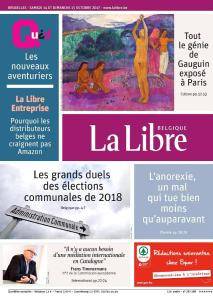 La Libre Belgique du Samedi 14 et Dimanche 15 Octobre 2017