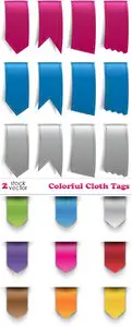 Vectors - Colorful Cloth Tags