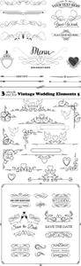 Vectors - Vintage Wedding Elements 5