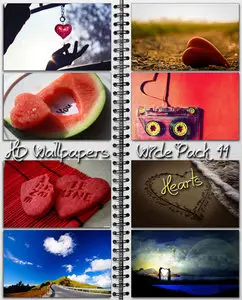 HD Wallpapers Wide Pack №44 - Hearts