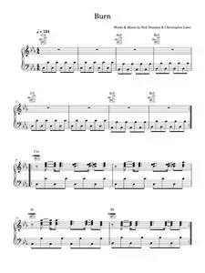 Burn - Pet Shop Boys (Piano-Vocal-Guitar (Piano Accompaniment))