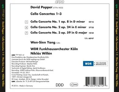 Wen-Sinn Yang, Niklas Willén, WDR Funkhausorchester Köln - David Popper: Cello Concertos 1-3 (2014)