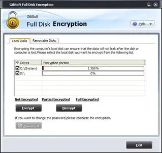 Gilisofft Full Disk Encryption 2.7