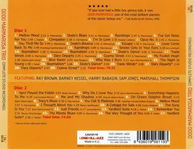 Dodo Marmarosa Trio - Complete Studio Recordings (1946-1962) {2CD Lone Hill Jazz LHJ10119 rel 2004}