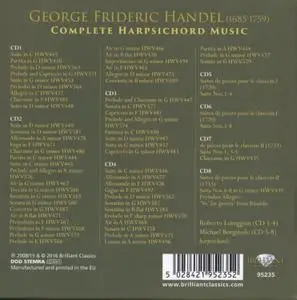 Handel - Complete Harpsichord Music (2016) {8CD Set Brilliant Classics 95235, Borgstede-Loreggian}