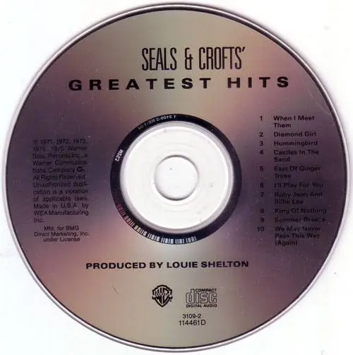 Seals & Crofts Greatest Hits (1975) {1988 Warner Bros.} **[REUP]** / AvaxHome