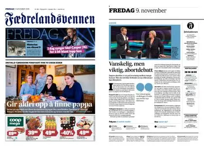 Fædrelandsvennen – 09. november 2018