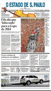 Jornal O Estado de SP em PDF, Terça, 13 de Julho de 2010
