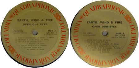 Earth, Wind & Fire - Open Our Eyes (quadraphonic in stereo) (1974) {Columbia}