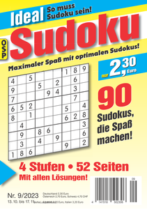 Ideal Sudoku - No.9 2023