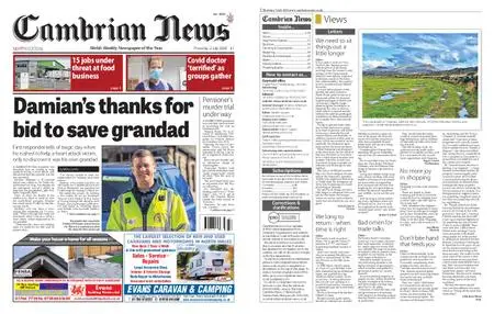 Cambrian News Arfon & Dwyfor – 03 July 2020