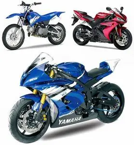 Yamaha Bikes in White Background Wallpapers