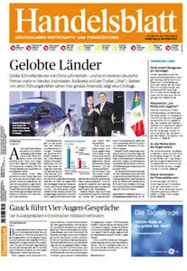 Das Handelsblatt vom 01 Oktober 2013
