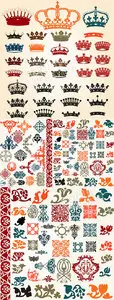 Crowns & heraldic elements