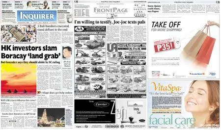 Philippine Daily Inquirer – November 10, 2008