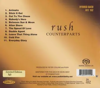 Rush - Counterparts (1993) [2012 Audio Fidelity] **REPOST - NEW RIP**