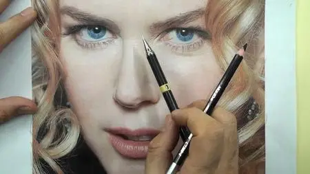 Nicole Kidman Portrait Drawing