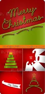 2013 New Year and Christmas creative backgrounds vector set 2
