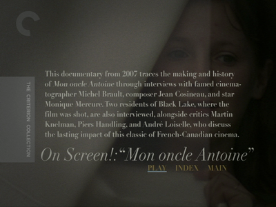 Mon Oncle Antoine (1971) - (The Criterion Collection - #438) [2 DVD9] [2008]