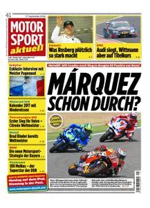 MOTORSPORT aktuell – 28. September 2016