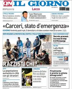 IL GIORNO DI LECCO 13 GENNAIO 2010