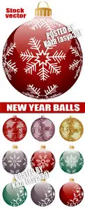 New Year balls