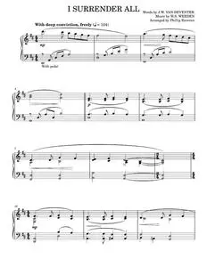 I Surrender All - Judson W. Van De Venter (Piano Solo)